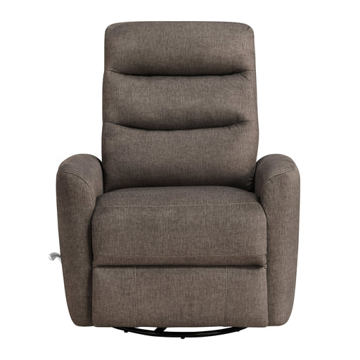 Takami Swivel Recliner-Chocolate Poly