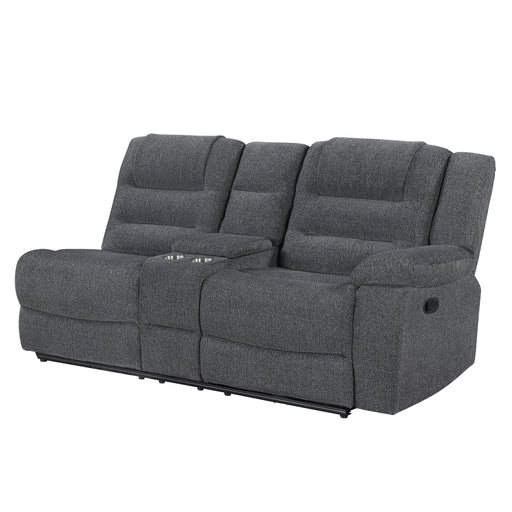 Redondo Raf Console Loveseat W/1 Recliner-Dk Gray