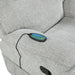Chablis Glider Recliner W/Heat & Massage-Mist Gray