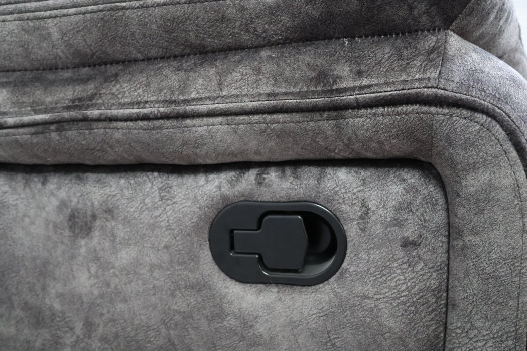 Park City Sofa W/Dual Recliner-Slate