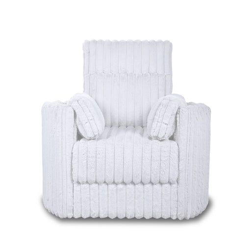 Embrace Swivel Accent Chair-White