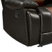 Nikko Sofa W/Dual Recliner-Brown
