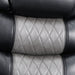 Nikko Sofa W/Pwr Fr-Black/Gray