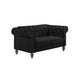 Emma Crystal Loveseat-Black