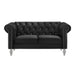 Emma Crystal Loveseat-Black