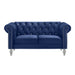 Emma Crystal Loveseat-Royal Blue