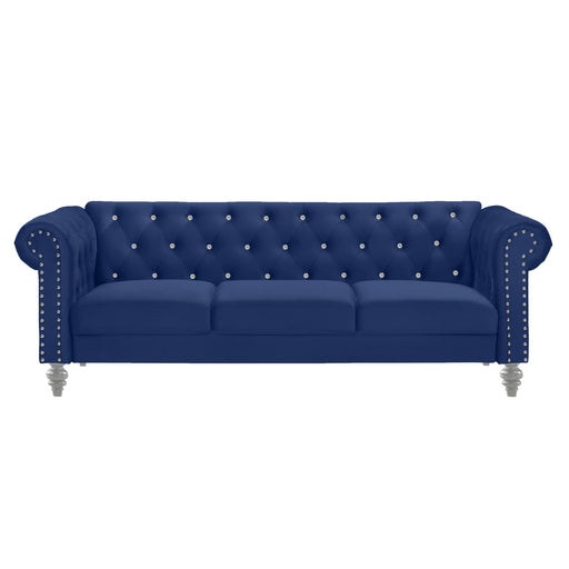 Emma Crystal Sofa-Royal Blue