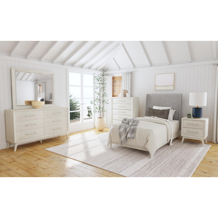Westland UPH Bedroom Set with Grey Fabric