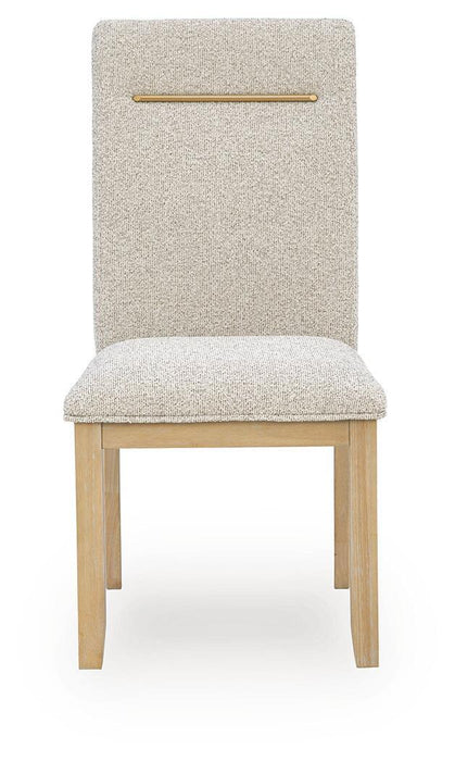 Lasinger - Dining Upholstered Side Chair (Set of 2) - Light Brown
