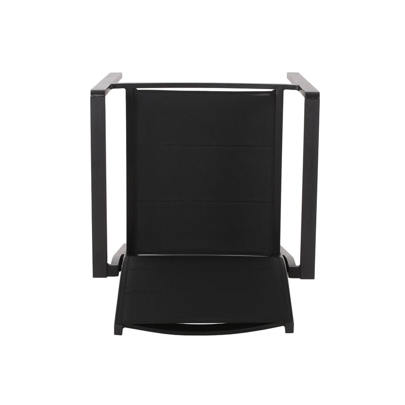 Baird - Outdoor Mesh And Aluminum Dining Chairs - Black