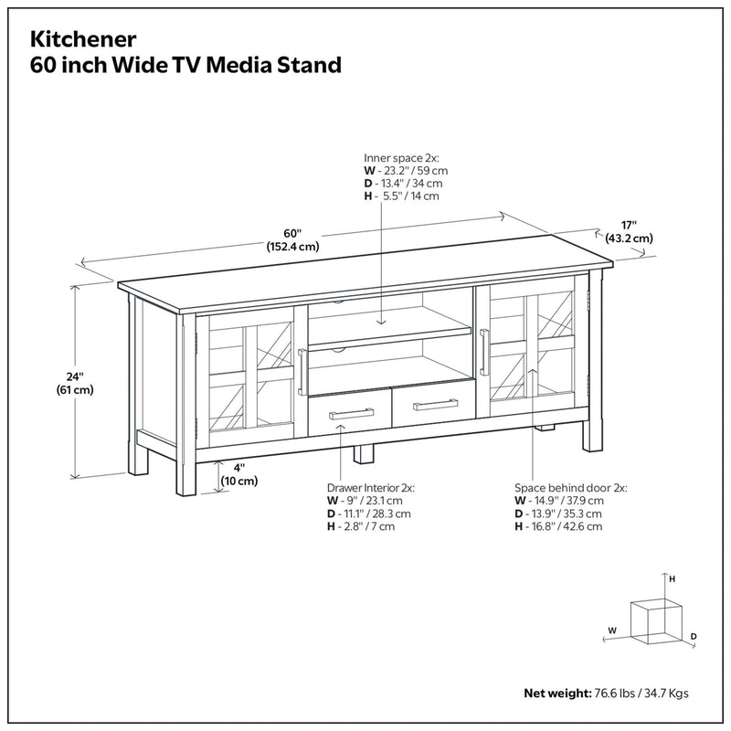 Kitchener - Handcrafted TV Media Stand