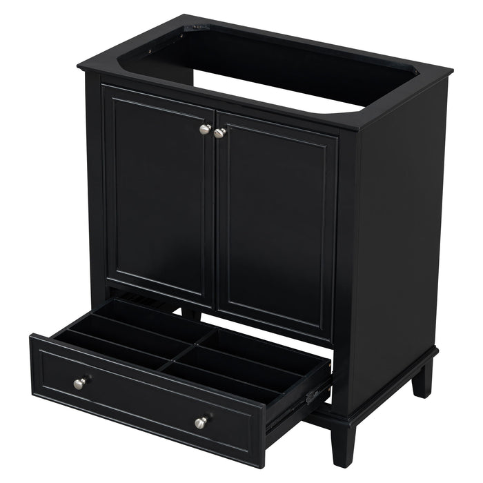 Modern Bathroom Vanity Base Only With Doors And Drawer