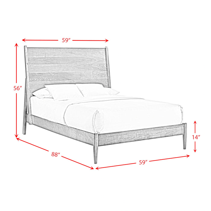 Malibu Panel Bed in Walnut