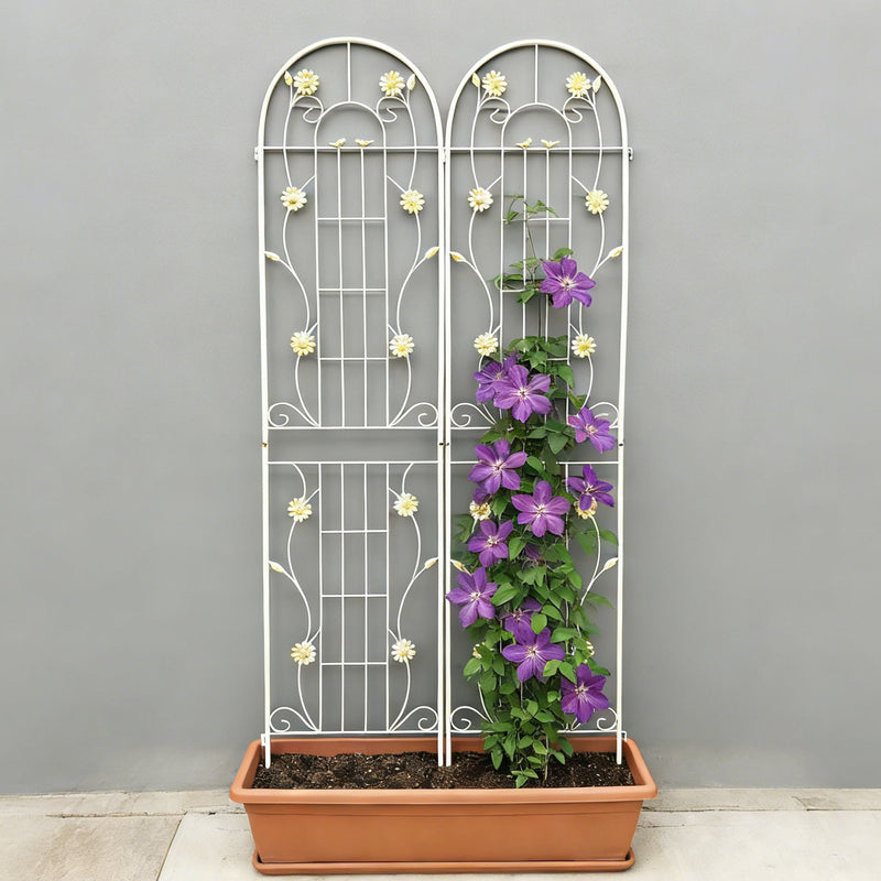 Metal Garden Trellis Rustproof Trellis For Climbing Plant Outdoor Flower Support