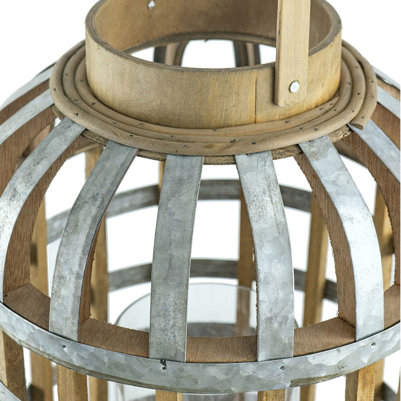 Decorative Lantern With Handle, Wooden Lantern For Indoor Outdoor, Home Garden Wedding