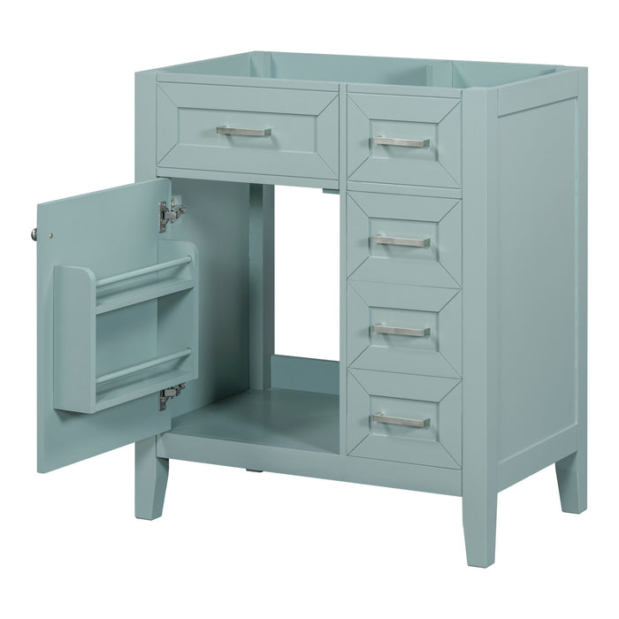 Modern Bathroom Vanity Base Only With Drawers, Freestanding Design