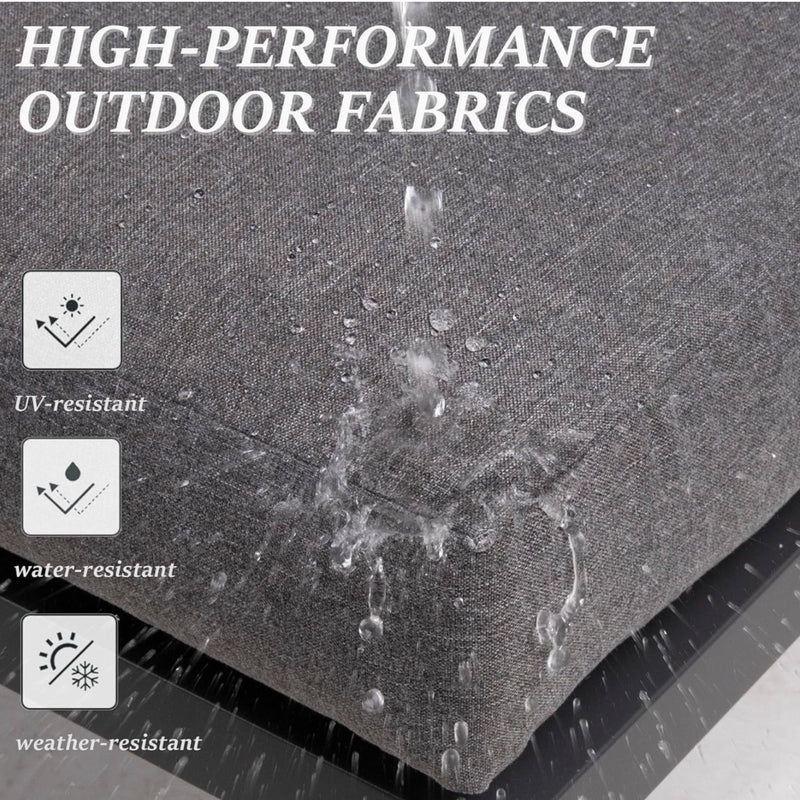 All-Weather Patio Armchairs With Thick Cushions (Set of 2)