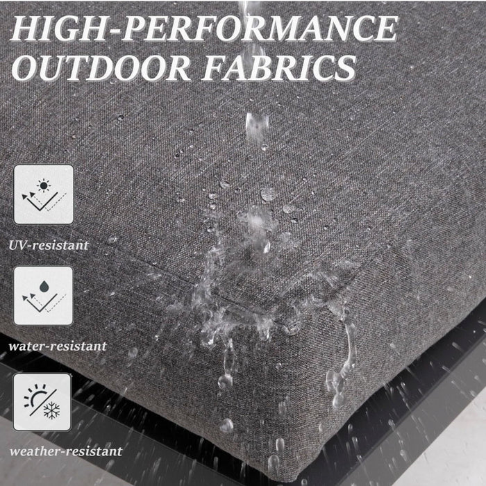 All-Weather Patio Armchairs With Thick Cushions (Set of 2)