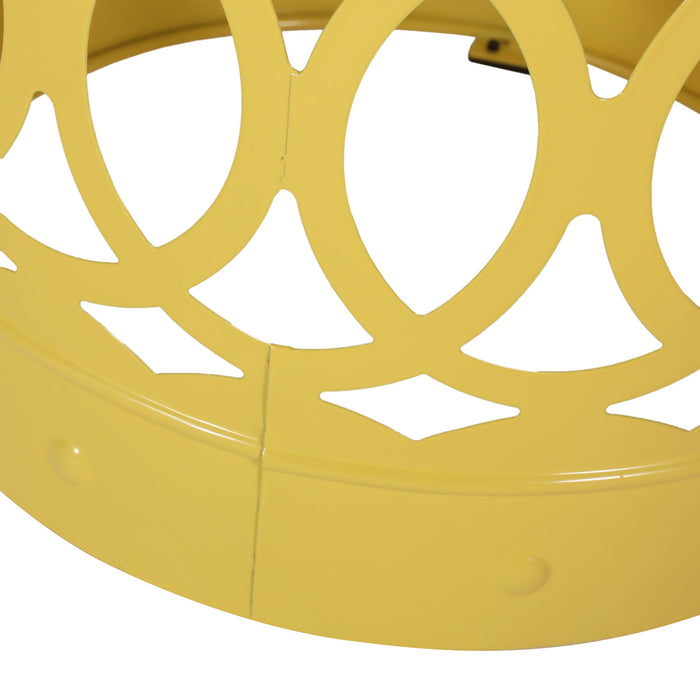 Outdoor Metal S/2 End Table