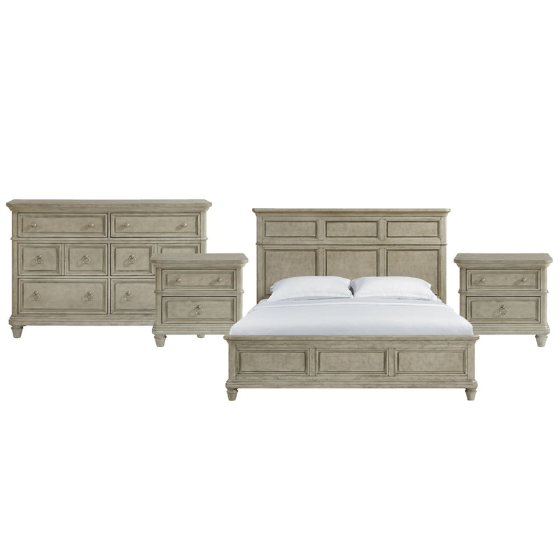 Whit-Ash - Panel Bedroom Set