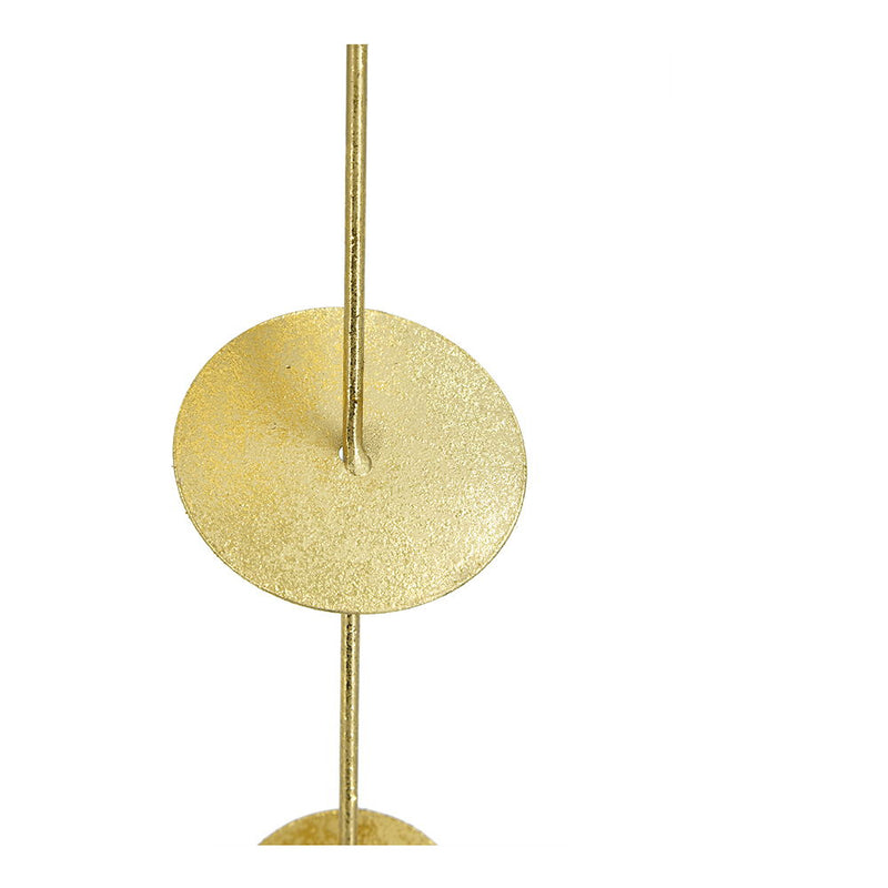 Metal Decorative Wall Art With Frame, Wall Decor For Living Room (Set of 3) - Gold