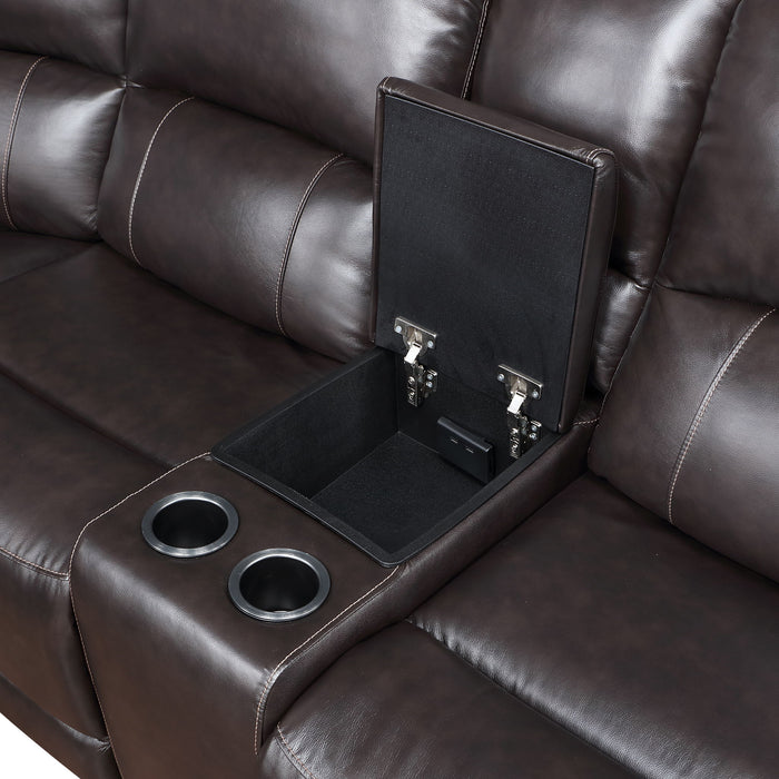 Alexandria - Leather Power Sectional