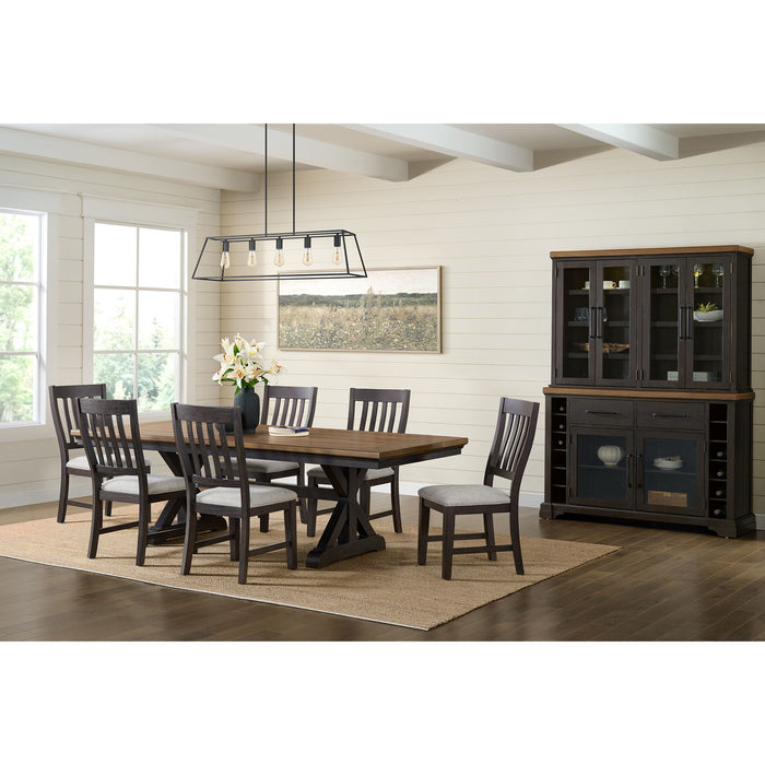 Montrose - Dining Table With 20" Leaf - Espresso And Brown
