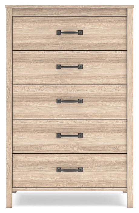 Battelle - Five Drawer Chest - Tan