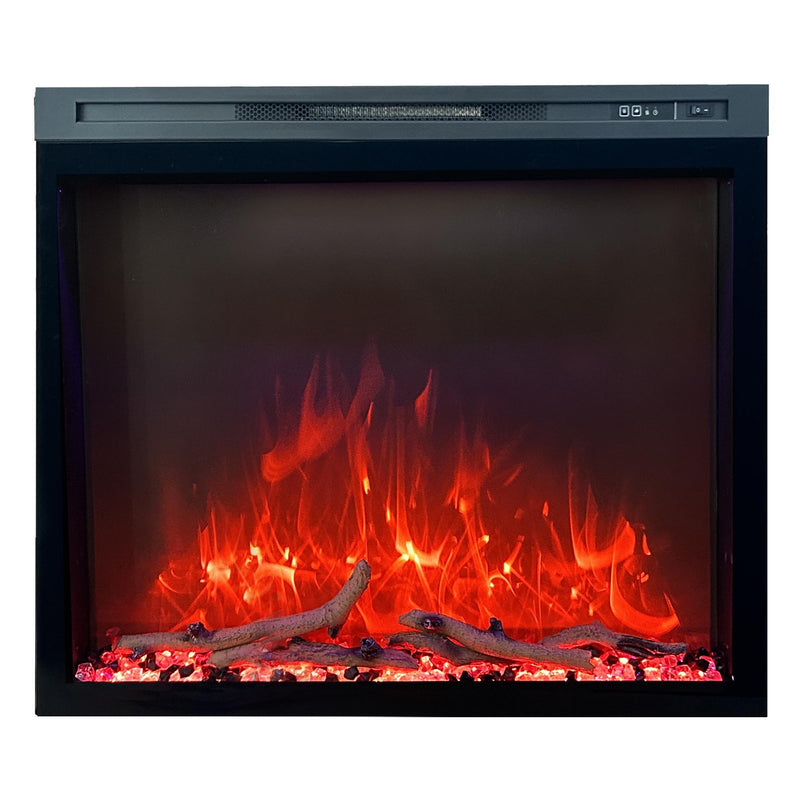 Built In Electric Fireplace With LED Flame Effects
