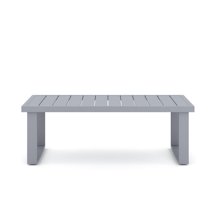 Fiji - 2 Piece Outdoor Set (Sofa & Slat Top Coffee Table Set) - Blue