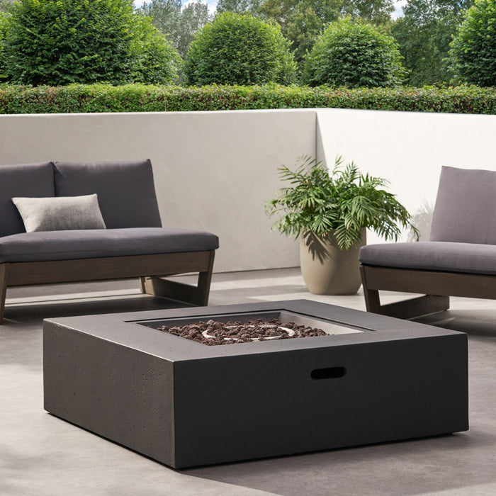 Modern 50, 000 Btu Square Fire Table With Propane Tank