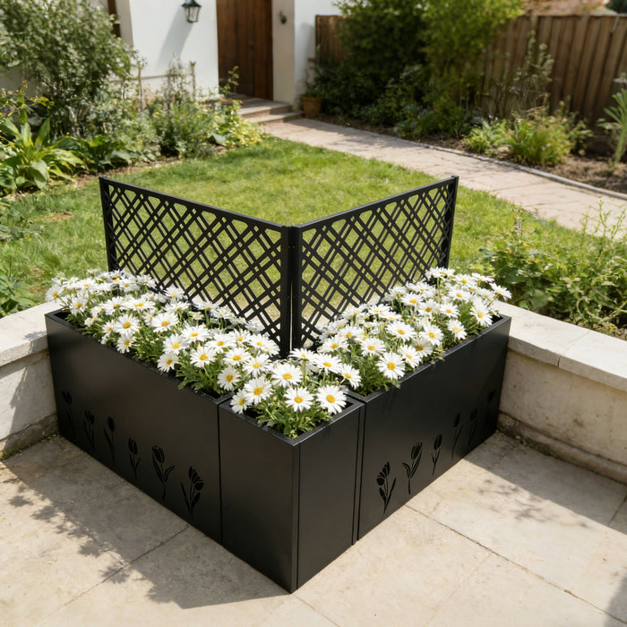 Tall Planter Raised Garden Bed With Trellis