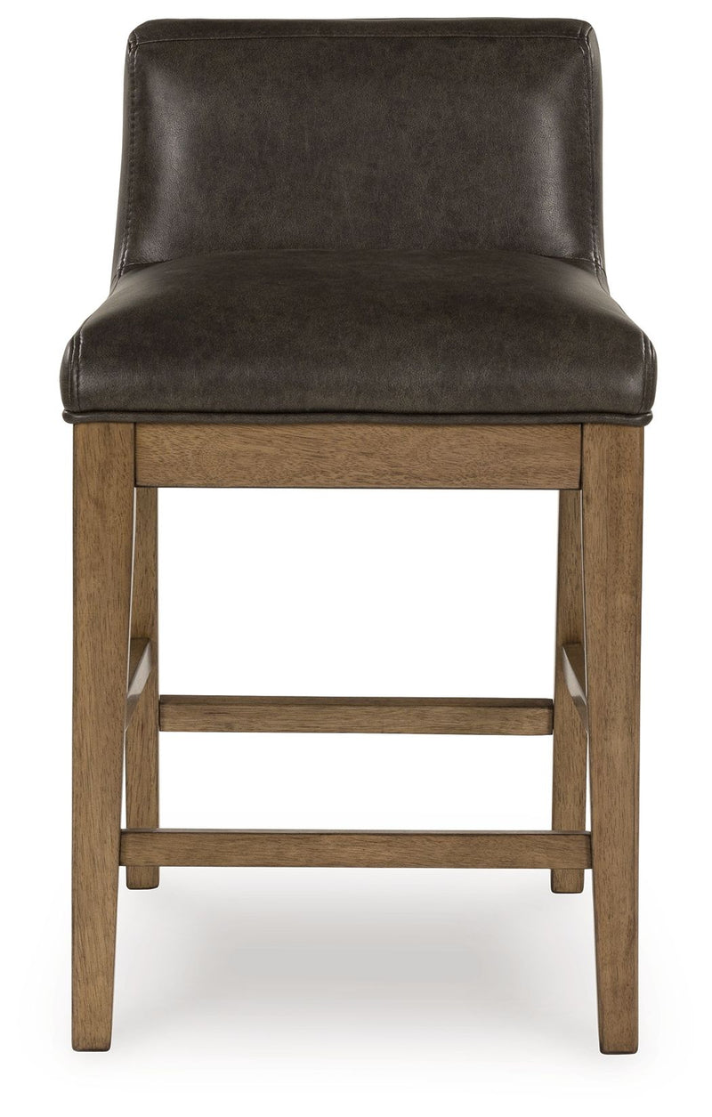 Cabalynn - Upholstered Barstool (Set of 2) - Two-tone Brown