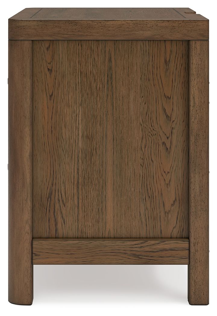Cabalynn - Two Drawer Night Stand - Light Brown