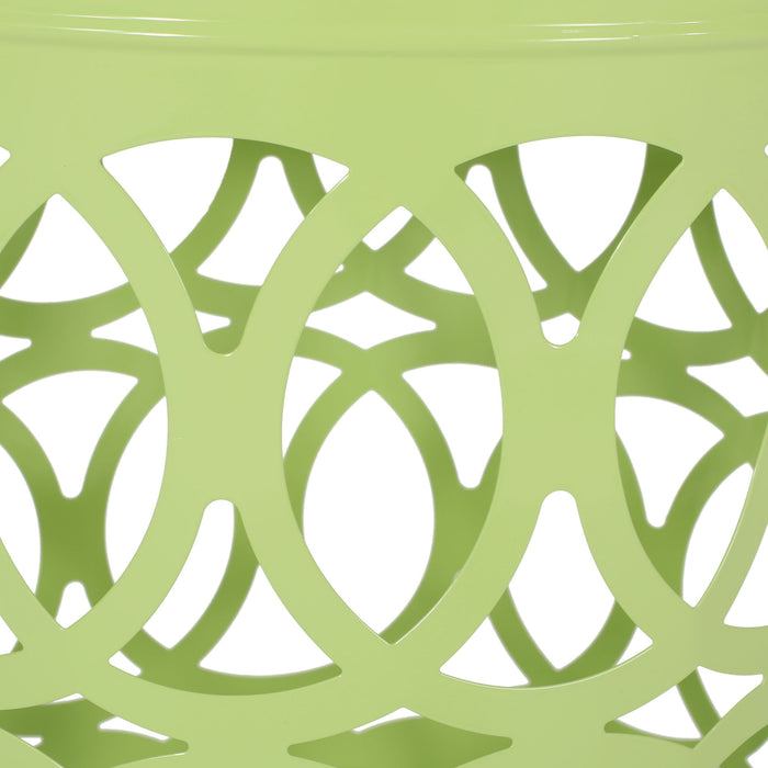 Outdoor Metal S/2 End Table