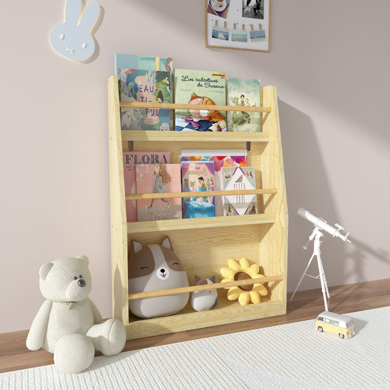 3 Tier Book Shelf, Compact Storage For Bedrooms