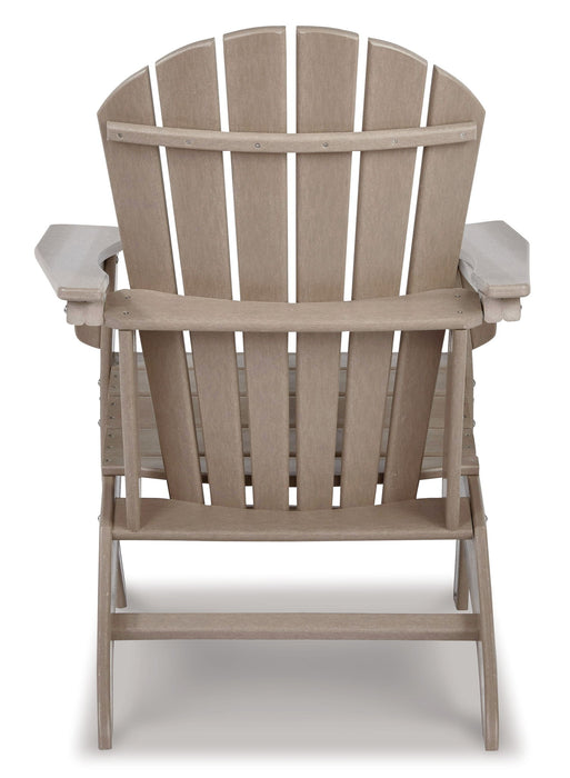 Sundown Treasure - 2 Pc. - Adirondack Chair And Ottoman - Driftwood