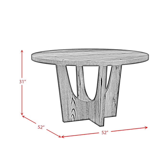 Oregon - Round Table With Wood Top
