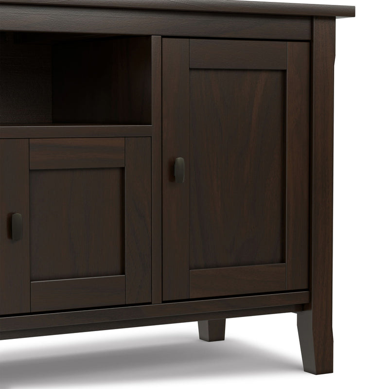 Warm Shaker - TV Media Stand Handcrafted - Tobacco Brown