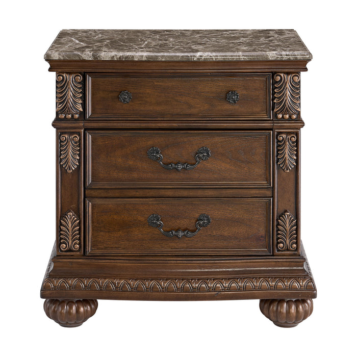 Cadenza - Nightstand With USB-C - Brown