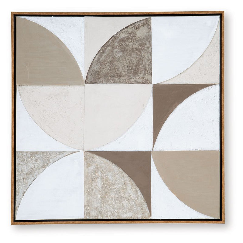 Harelman - Wall Art - Tan / Taupe / White