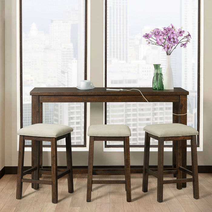 Jax Bar Table Single Pack (Table + Three Stools) in Cherry