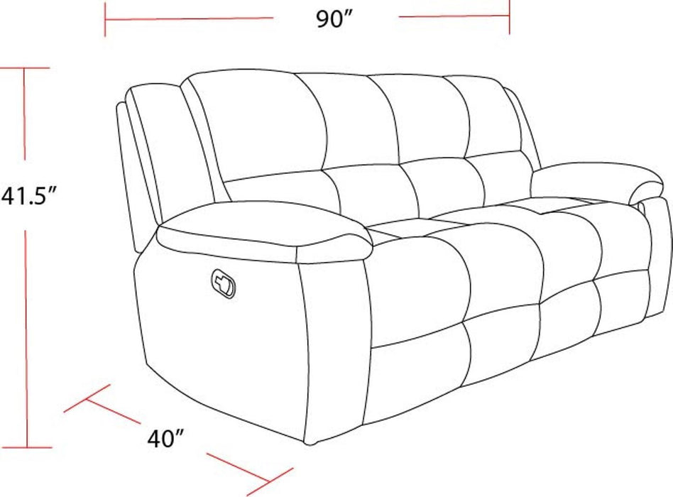 Buster - Manual Glider Reclining Sofa Set