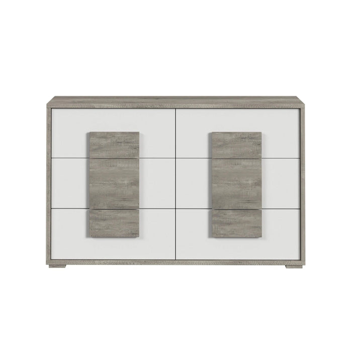 San Matteo 6-Drawer Dresser in Dual Tone