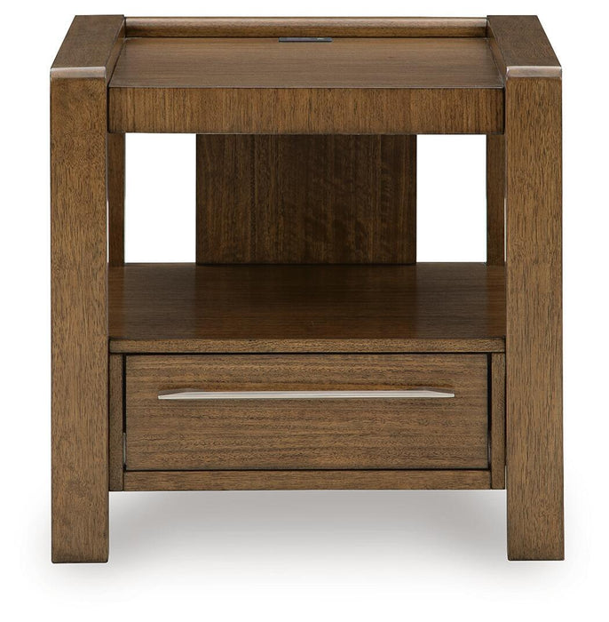 Marxmore - Square End Table - Brown