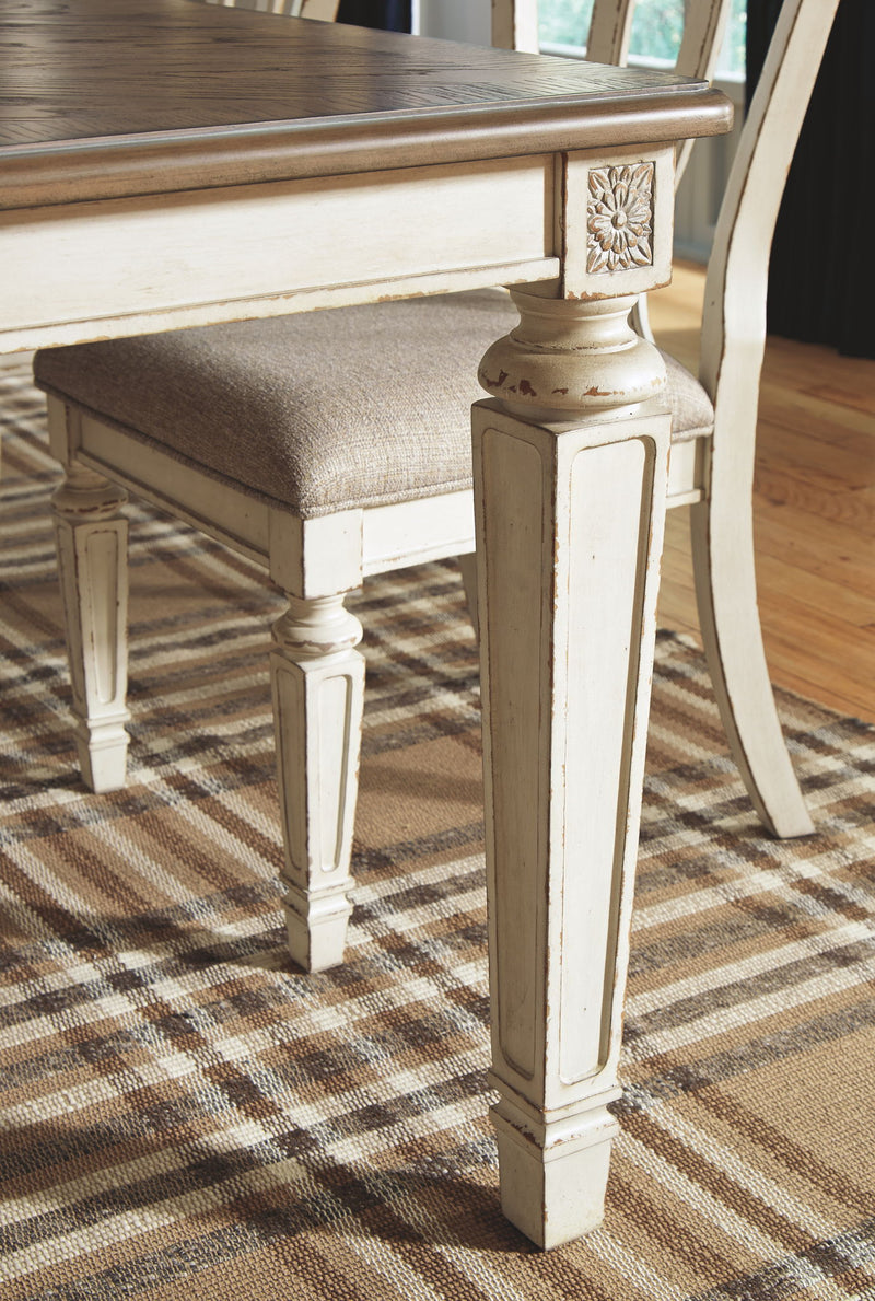 Realyn - Rectangular Dining Room Extension Table - Chipped White