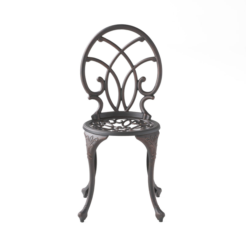 Charleston 3 Pieces Cast Bistro Set - Copper