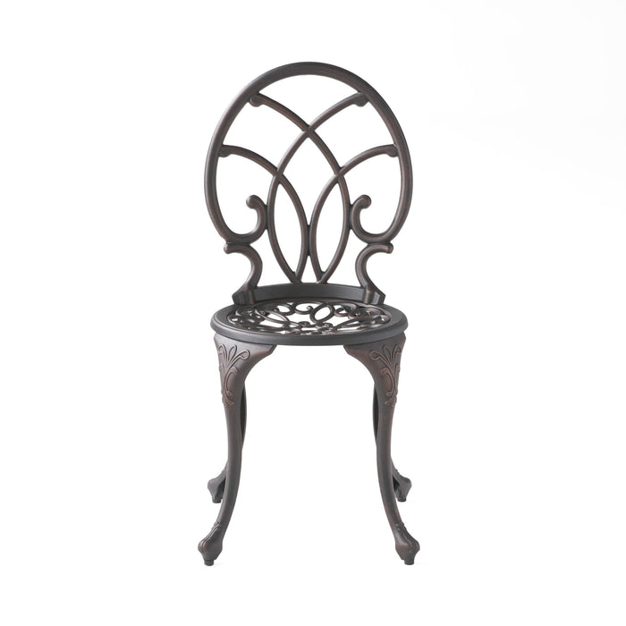 Charleston 3 Pieces Cast Bistro Set - Copper