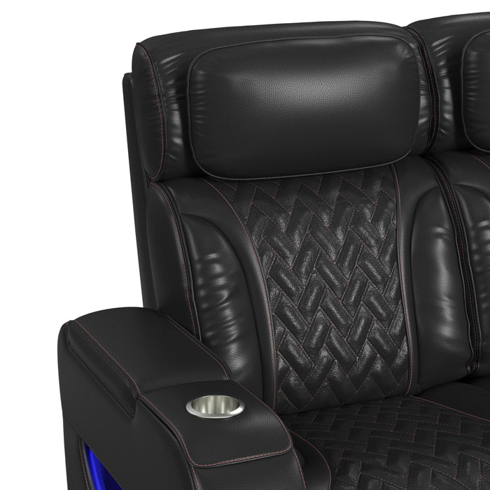 Prime Time - P3 Sofa With I Table, Reading Light, Heat, Massage, LED, And Speaker