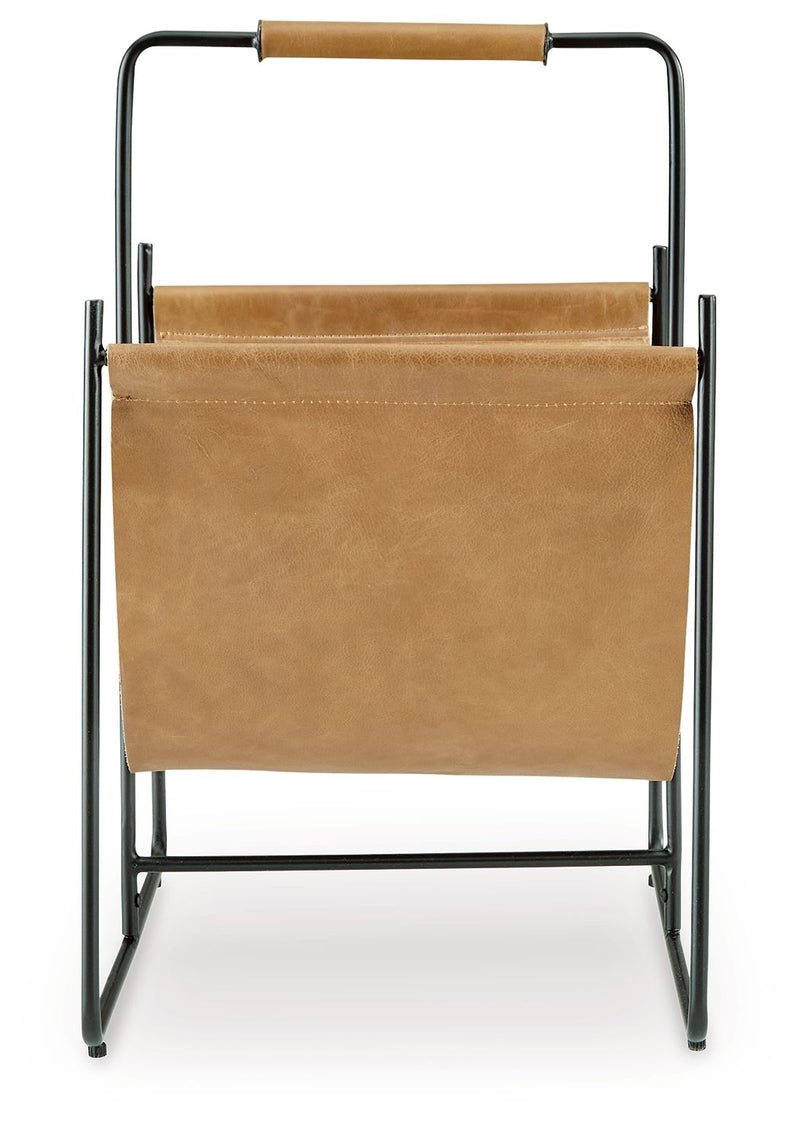 Faronworth - Magazine Rack - Brown / Black
